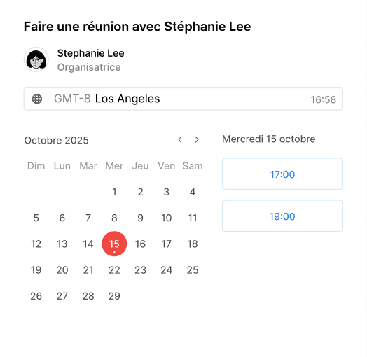 Aperçu de l’application Notion Calendar