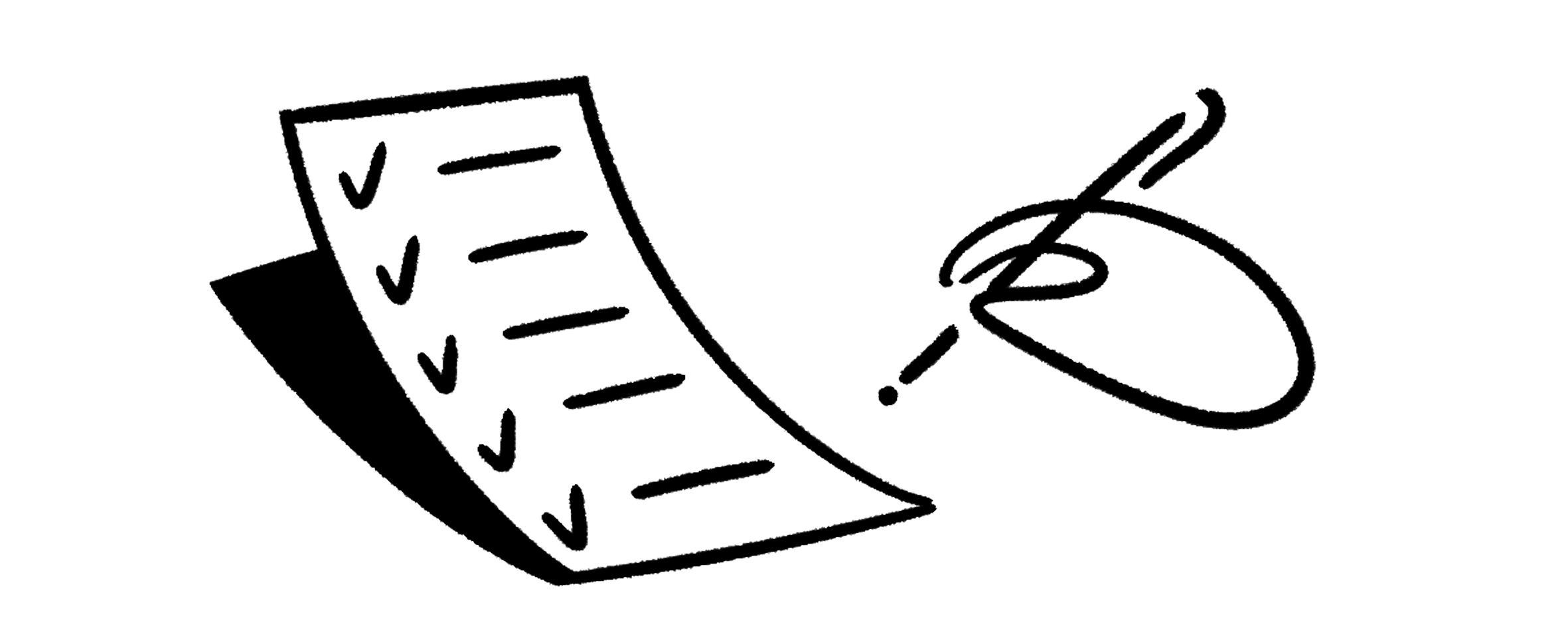 ภาพประกอบของคนกรอกแบบฟอร์ม